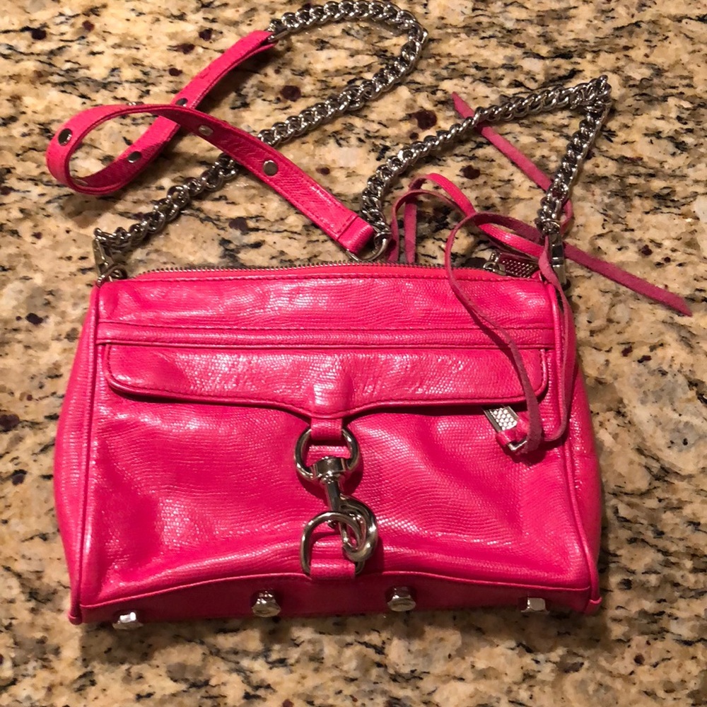 Hot pink Rebecca Minkoff Mini M.A.C. crossbody bag